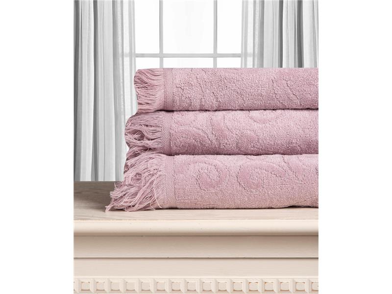 Βαμβακερή ζακάρ πετσέτα ALICIA 520gsm (50cm x 100cm) mauve