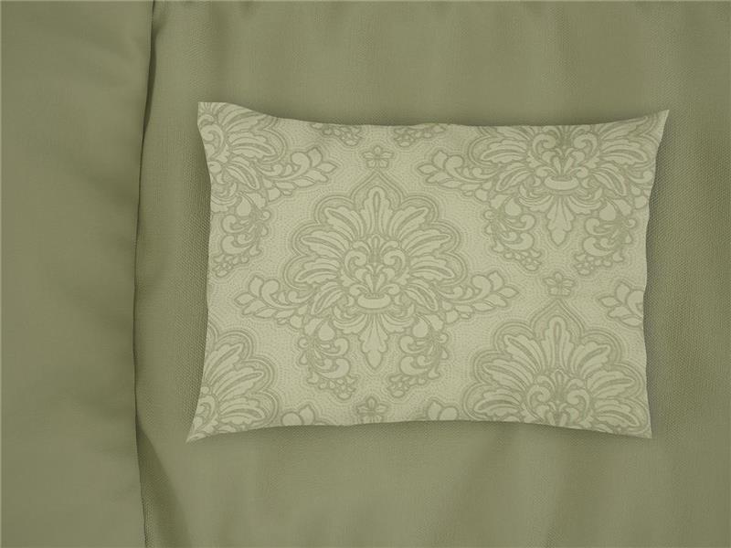 Μαξιλαροθήκη Εμπριμέ Άρτεμις 704 50X70 Light Olive 100% Cotton