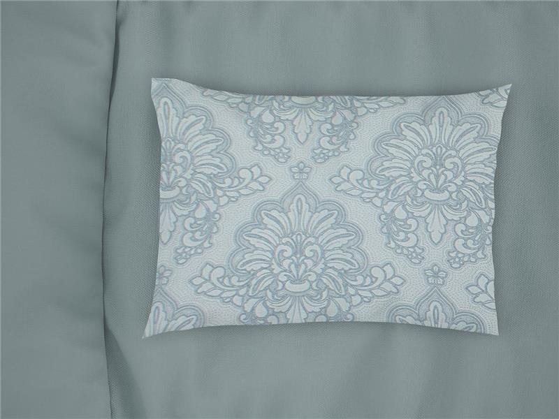 Μαξιλαροθήκη Εμπριμέ Άρτεμις 705 50X70 Light Blue-Grey 100% Cotton