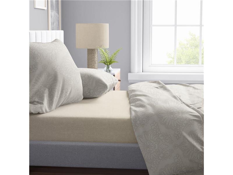 Παπλωματοθήκη Εμπριμέ Άρτεμις 702 220X240 Beige 100% Cotton