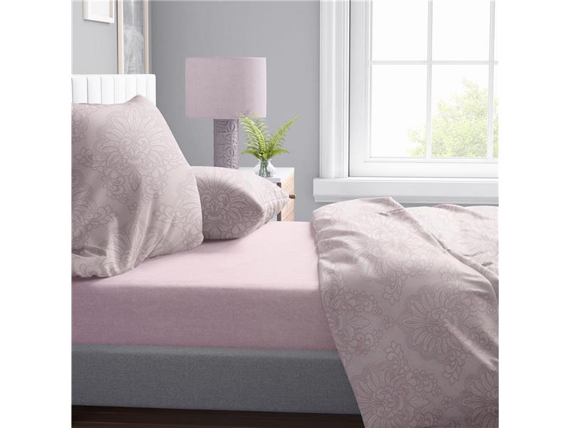 Παπλωματοθήκη Εμπριμέ Άρτεμις 706 220X240 Light Purple 100% Cotton