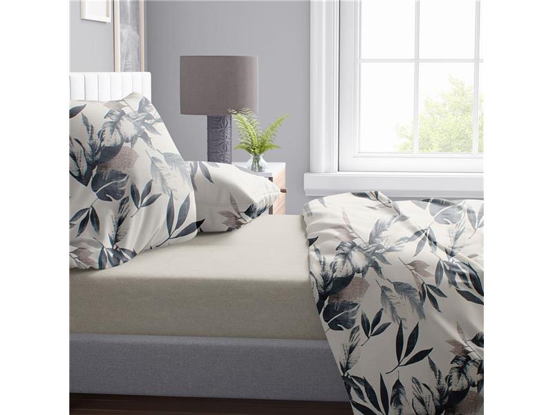 Πάπλωμα Εμπριμέ Ευριδίκη 710 220X240 Ecru-Black 100% Cotton