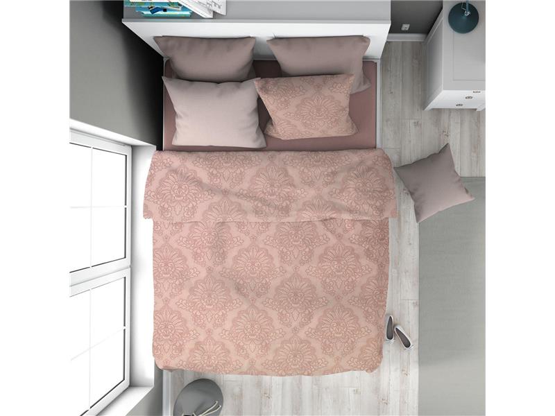 Πάπλωμα Εμπριμέ Άρτεμις 703 160X240 Dusty Rose 100% Cotton