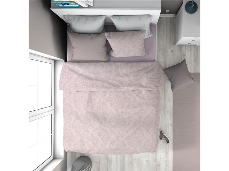 Πάπλωμα Εμπριμέ Άρτεμις 706 160X240 Light Purple 100% Cotton