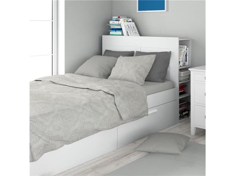 Σεντόνια Εμπριμέ Σετ 3 τεμ Άρτεμις 701 160X240 Grey 100% Cotton