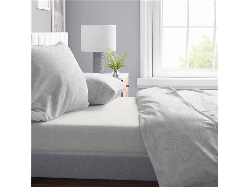 Σεντόνια Εμπριμέ Σετ 4 τεμ Άρτεμις 701 240X270 Grey 100% Cotton