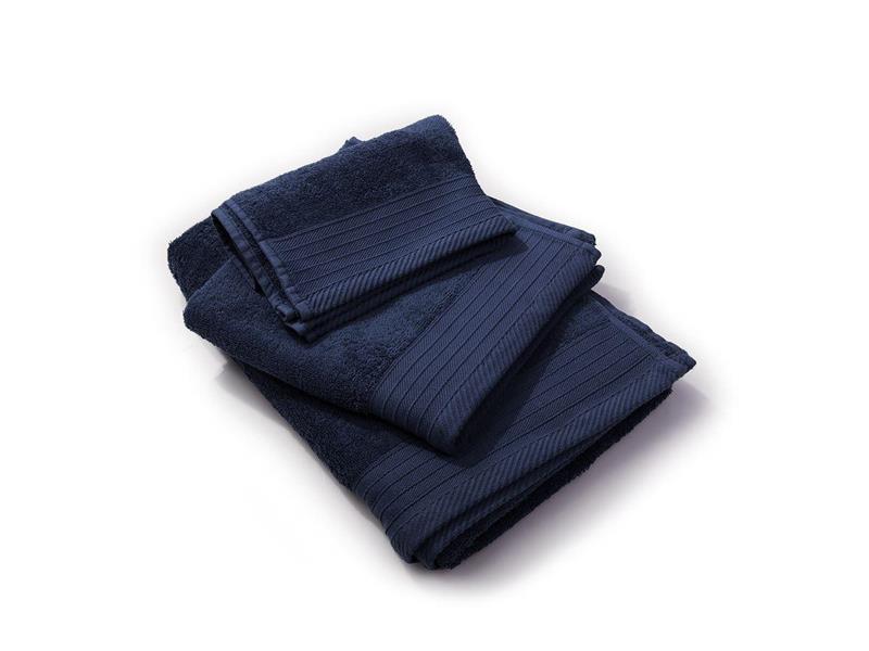 Πετσέτα Πενιέ 500 gr/m² Σετ 3 τεμ 40X60,50X100,80X150 Navy Blue 100% Cotton