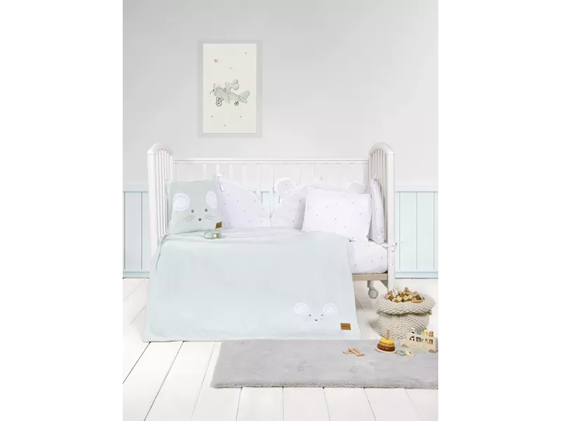 Κουβέρτα κούνιας fleece Mouse