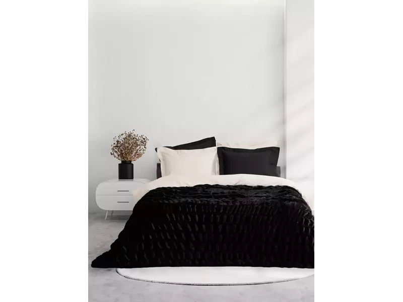 Κουβέρτα Mossy - Black