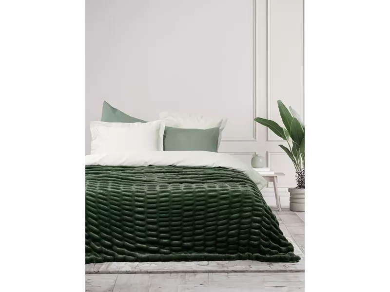 Κουβέρτα Mossy - Dark Green