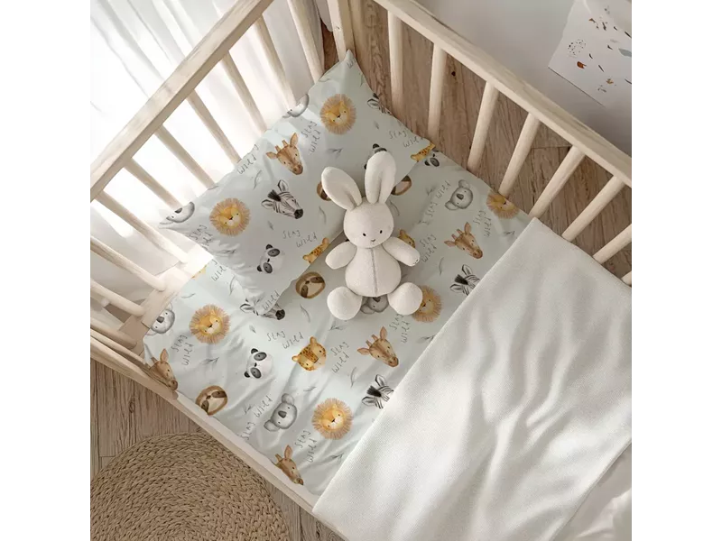 Σεντόνια Κούνιας Σετ Stay Wild