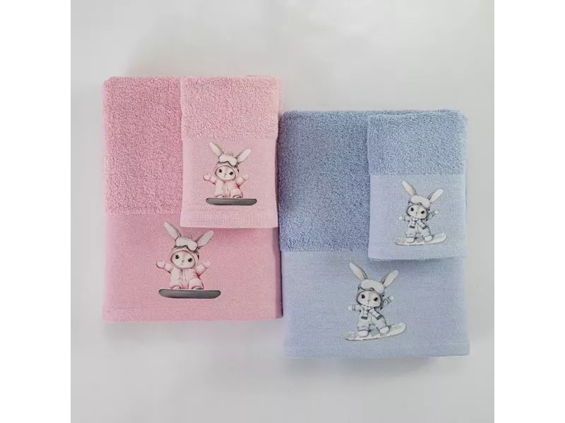 Πετσέτες Σετ 2ΤΜΧ Snowboard