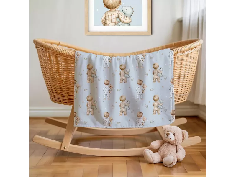 Σεντόνια Λίκνου Σετ Goodnight Ροζέ