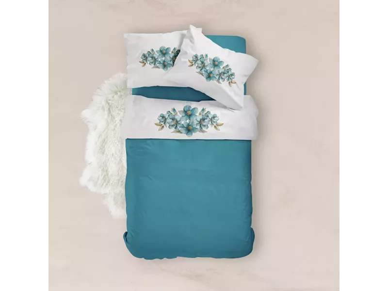 Σεντόνι Digital Print Σετ Emerald Υπέρδιπλο