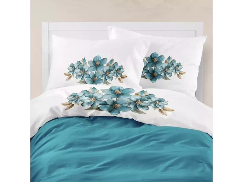 Σεντόνι Digital Print Σετ Emerald Υπέρδιπλο