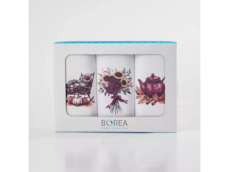 Ποτηρόπανα Κουζίνας Sunflower  Σετ 3ΤΜΧ