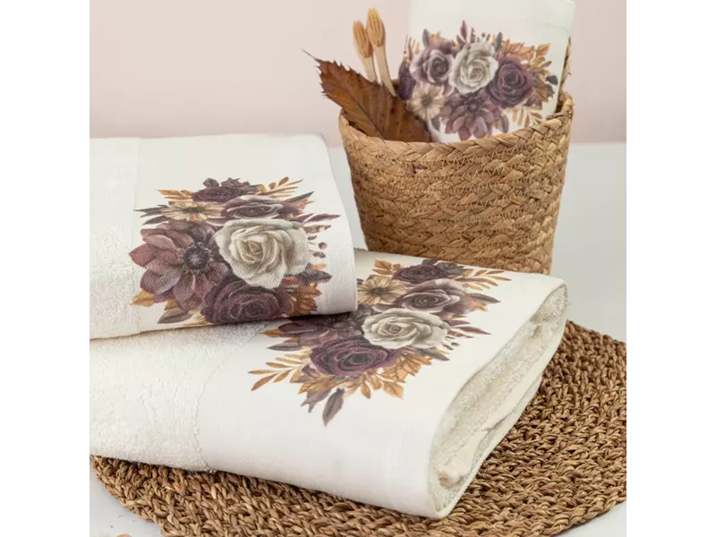 Πετσέτες Σετ 3ΤΜΧ Gerbera