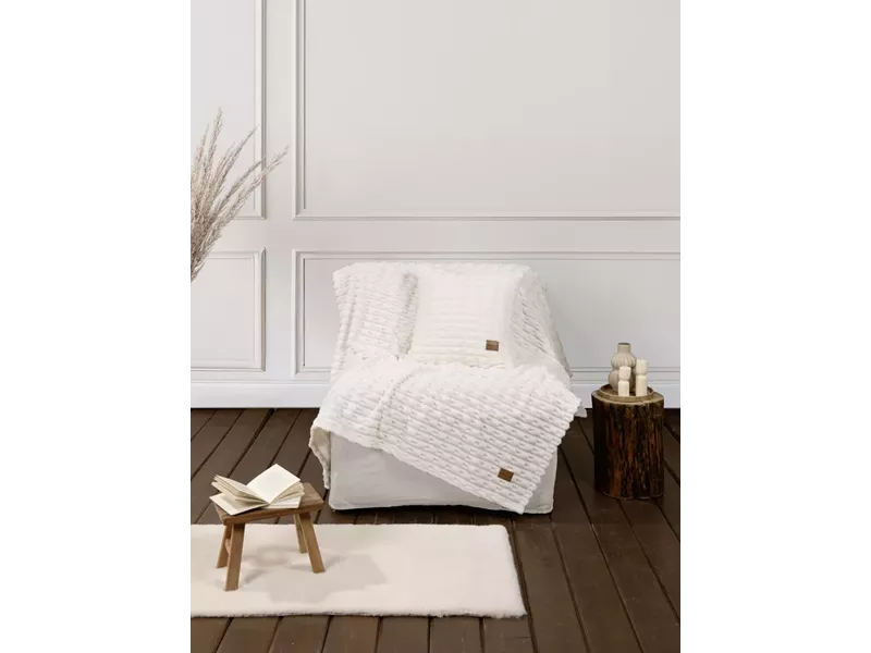 Κουβέρτα Καναπέ Savara - Ivory