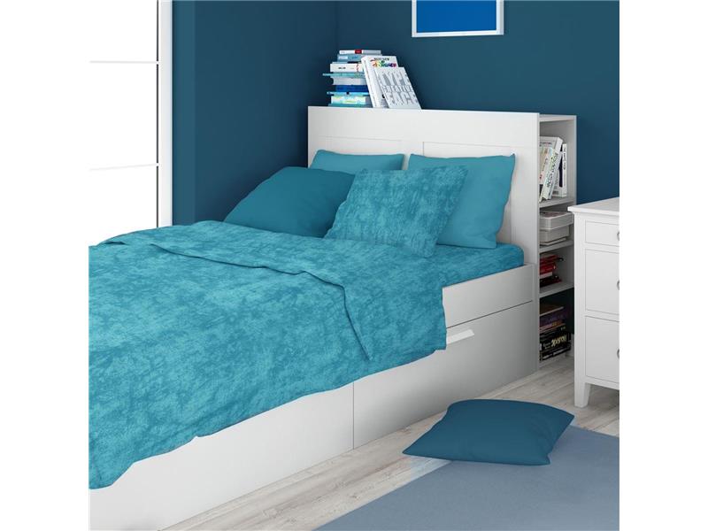 Σεντόνια Σετ 3 τεμ Premium Shadow 620 160X240 Turquoise 100% Cotton