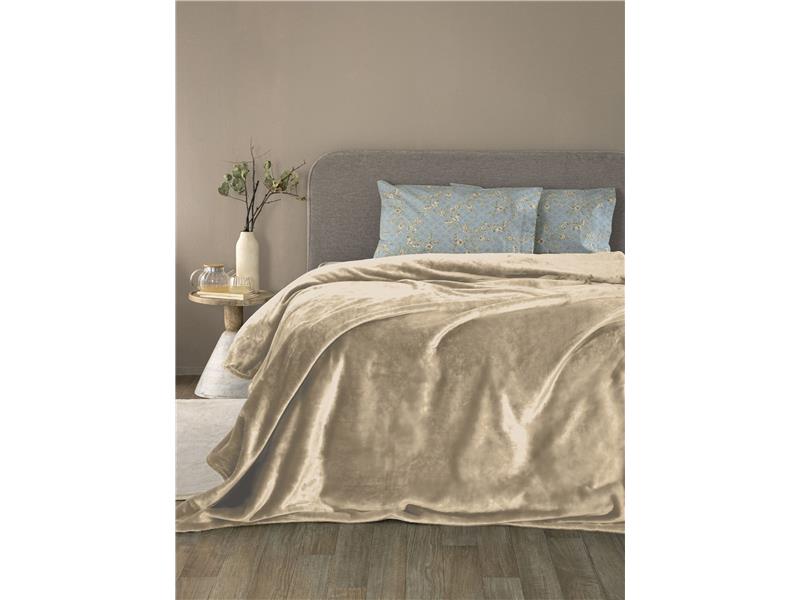 Κουβέρτα Fleece Palamaiki Lucy Fog