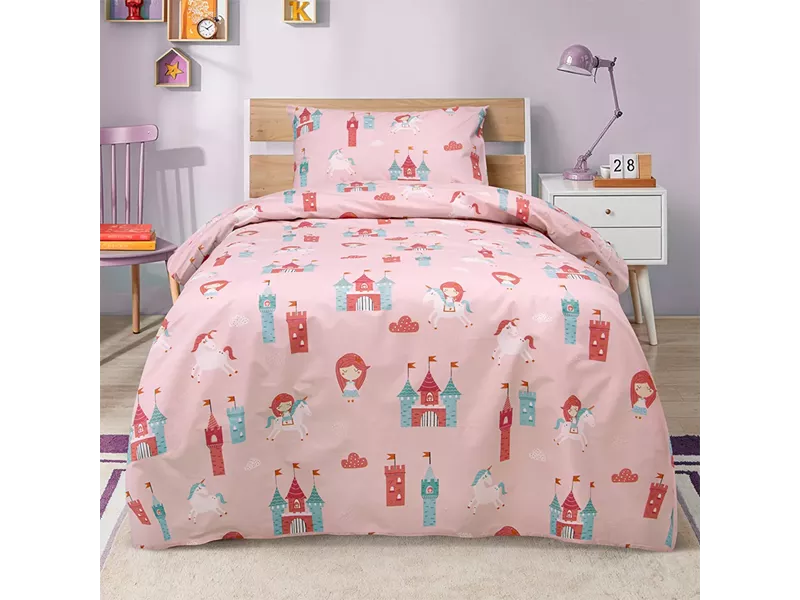 LINO ΠΑΙΔΙΚΑ ΣΕΤ ΣΕΝΤΟΝΙΑ CLOUD KINGDOM PINK 170X260