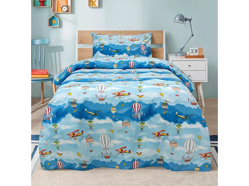 LINO ΠΑΙΔΙΚΑ ΣΕΤ ΣΕΝΤΟΝΙΑ CLOUD CHASERS BLUE 170X260