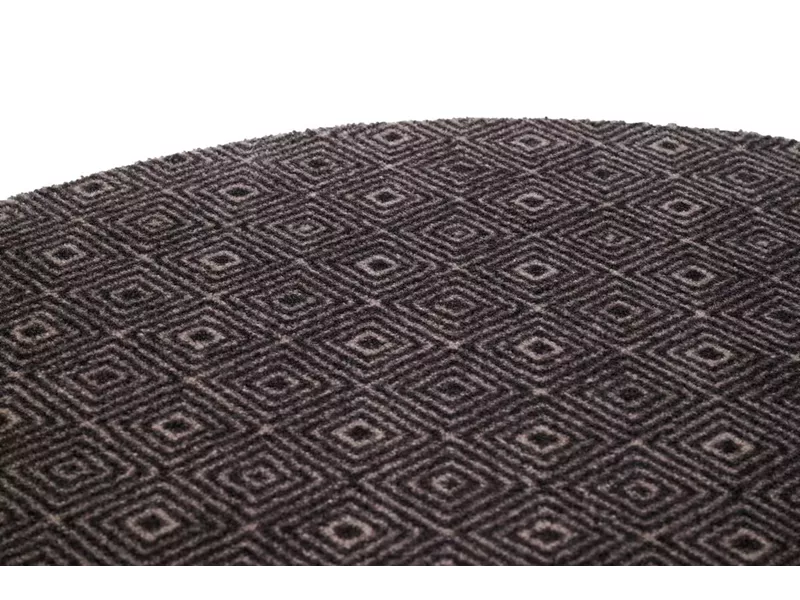 Sdim Στρογγυλό Πατάκι Κουζίνας με Αντιολισθητικό Υπόστρωμα Universal 655 Diamond Grey Φ100εκ.