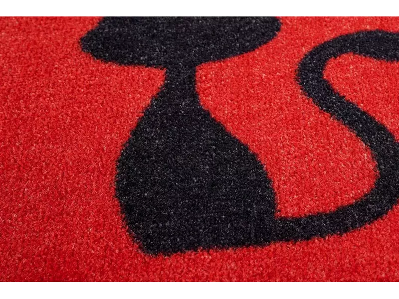 Sdim Πατάκι Εισόδου Μοκέτα με Αντιολισθητικό Υπόστρωμα Emotion-xs 401 Cats Red 40x80εκ. Πάχους 8mm