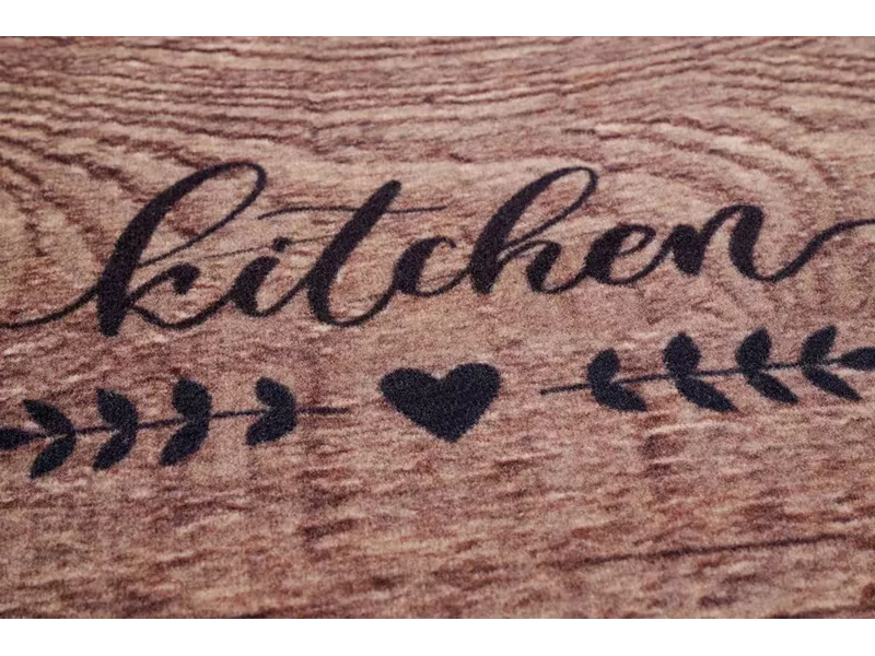 Sdim Πατάκι Κουζίνας με Αντιολισθητικό Υπόστρωμα Cook & Wash 100 Kitchen Wood Brown 50x150εκ.