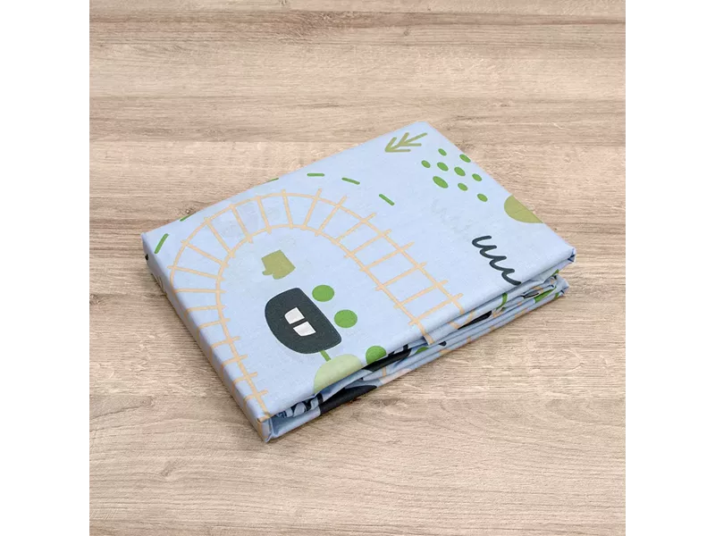 LINO BEBE ΣΕΤ ΣΕΝΤΟΝΙΑ FOREST EXPRESS PETROL 120X180