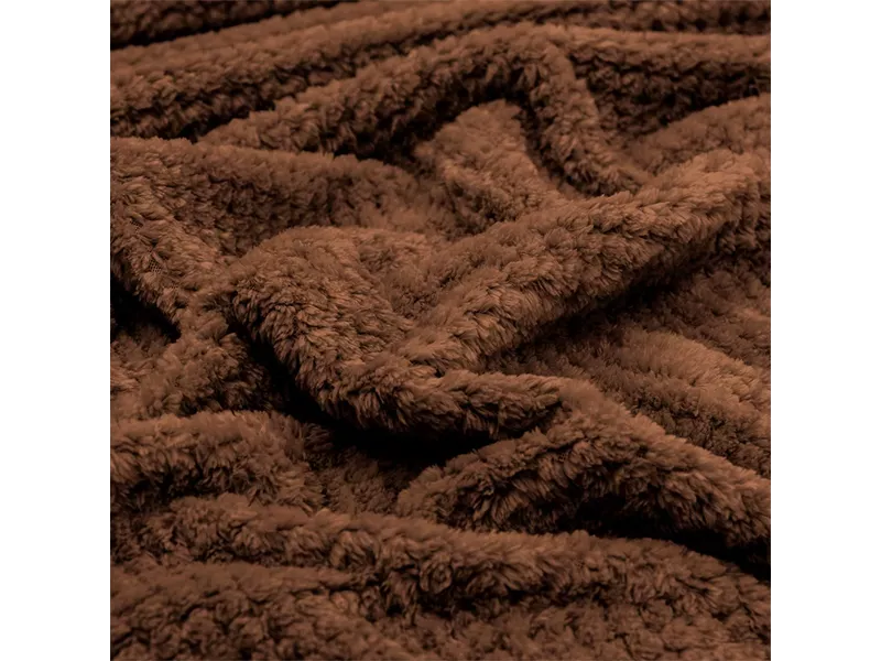 LINO ΚΟΥΒΕΡΤΑ FLEECE NAPNEST BROWN 220X240