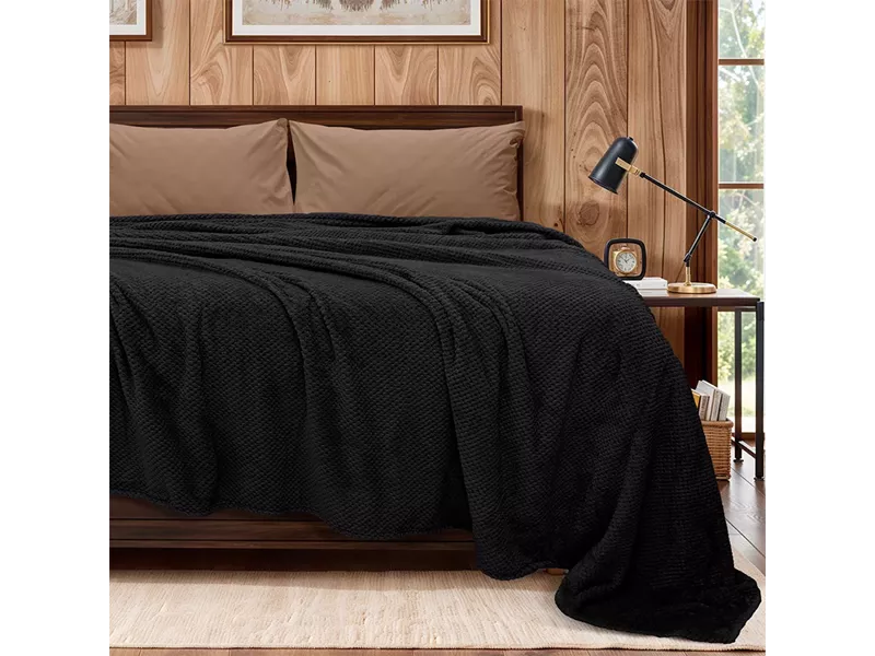 LINO ΚΟΥΒΕΡΤΑ FLEECE NAPNEST BLACK 220X240