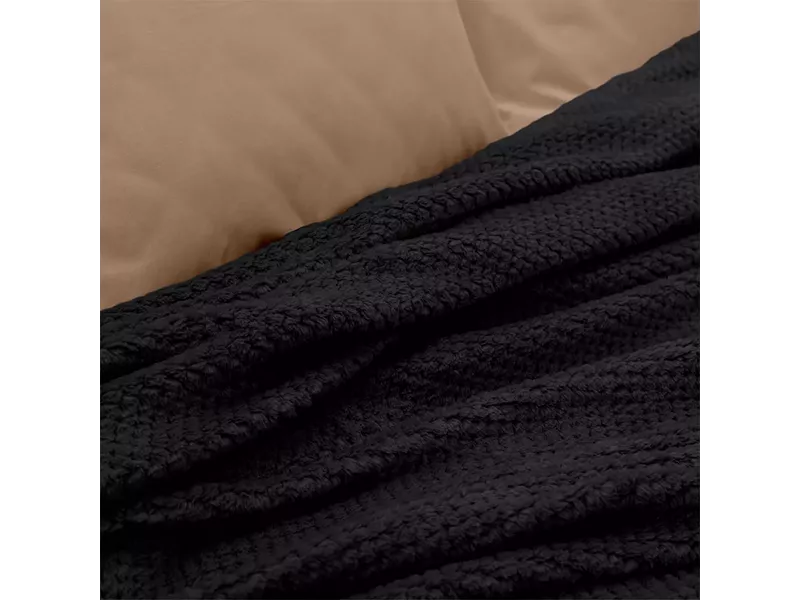 LINO ΚΟΥΒΕΡΤΑ FLEECE NAPNEST BLACK 220X240