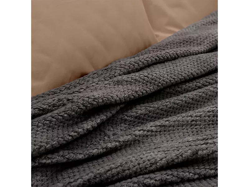 LINO ΚΟΥΒΕΡΤΑ FLEECE NAPNEST DGREY 220X240