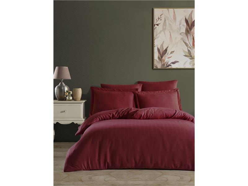 ΝΕΧΤ 3218 ΣΕΤ ΘΗΚΗ 100%CΟΤ SΑΤΙΝ SQUΑRΕ 230Χ250 4ΤΕΜ - Μπορντώ