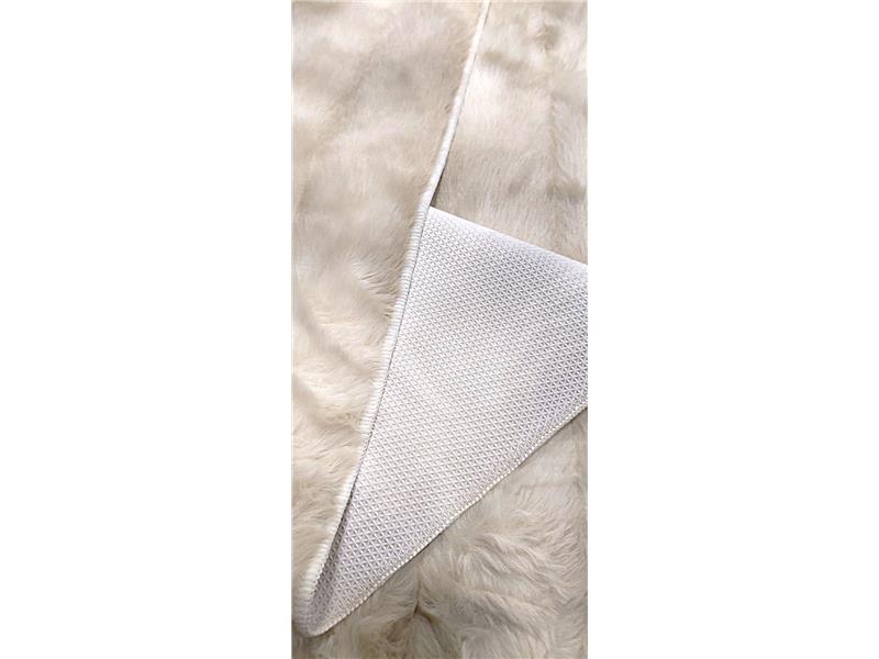 Σετ κρεβατοκάμαρας γούνα Rabbit Fur Beige Αντιολισθητικό  