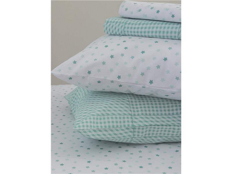 Σετ Σεντόνια λίκνου Palamaiki BB100 Aqua Καρώ