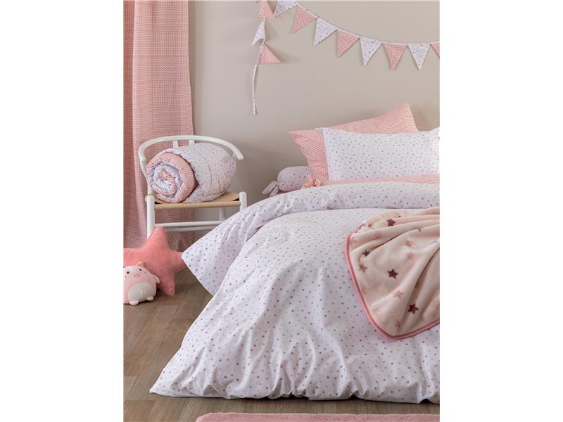 Παπλωματοθήκη διπλής όψης Palamaiki BB101 Rose