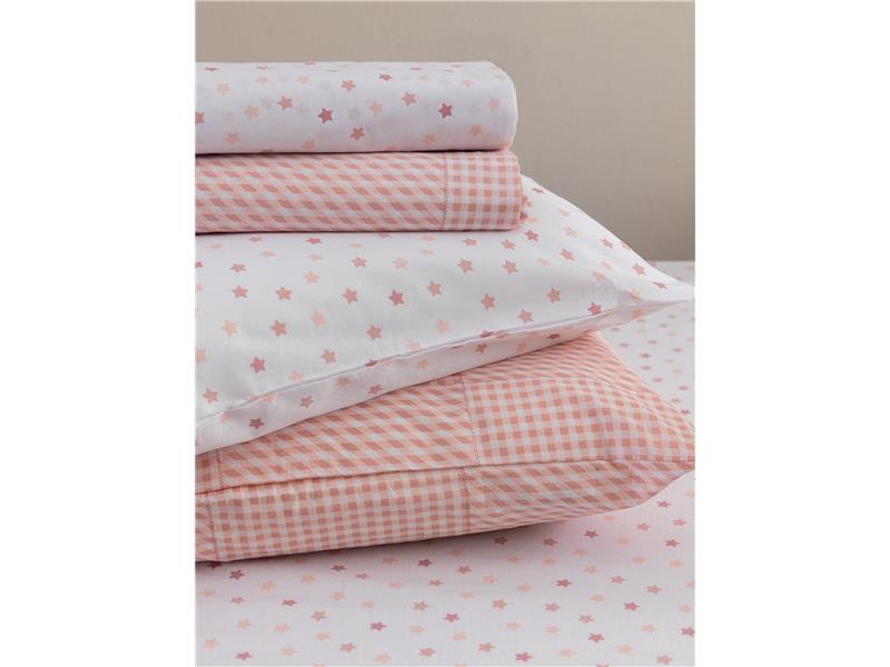 Παπλωματοθήκη διπλής όψης Palamaiki BB101 Rose