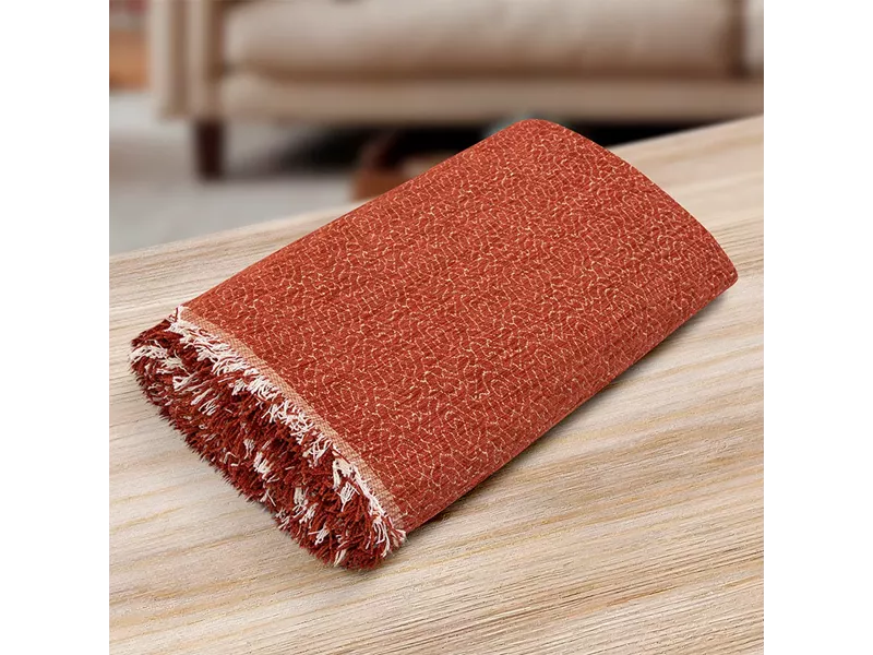 LINO Ριχτάρι Καναπέ Διθέσιο (180x250) Boxi Κεραμιδί