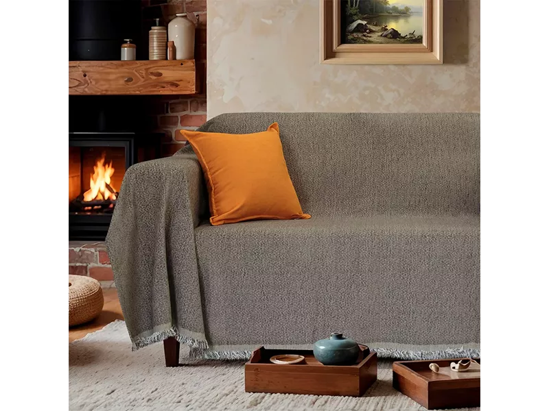 LINO Ριχτάρι καναπέ Τριθέσιο (180x300) Boxi Χακί