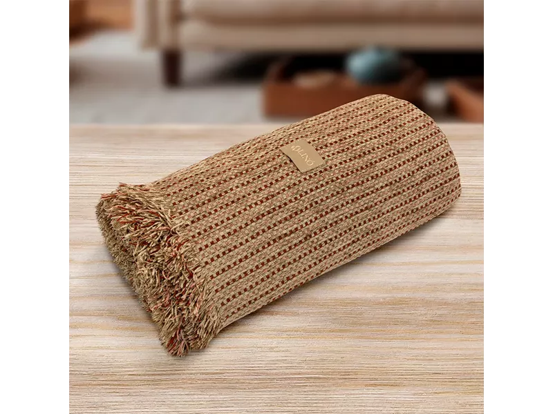 LINO Ριχτάρι Καναπέ Τριθέσιο (180x300) Velora Terracotta