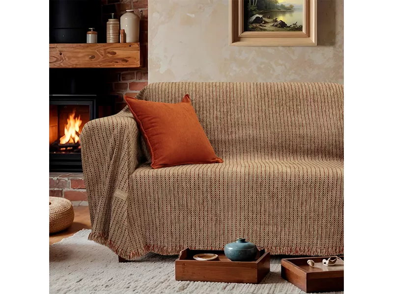 LINO Ριχτάρι Πολυθρόνας (180x180) Velora Terracotta