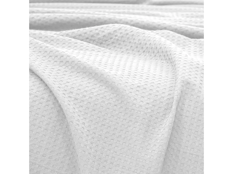 LINO Κουβέρτα King size (240x260) Πικέ Cocoon Λευκό