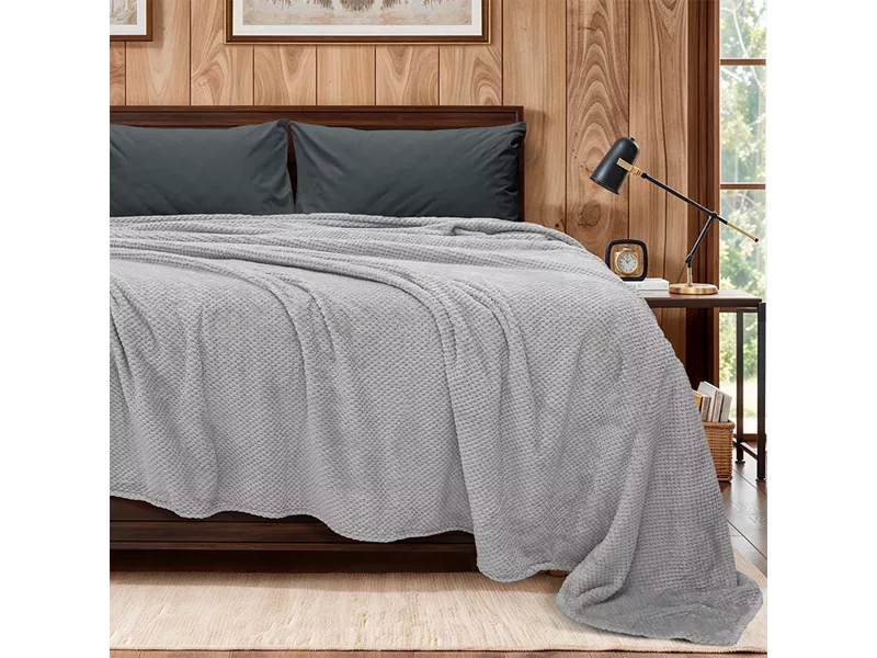 LINO Κουβέρτα Υπέρδιπλη (220x240) Fleece Napnest LGrey