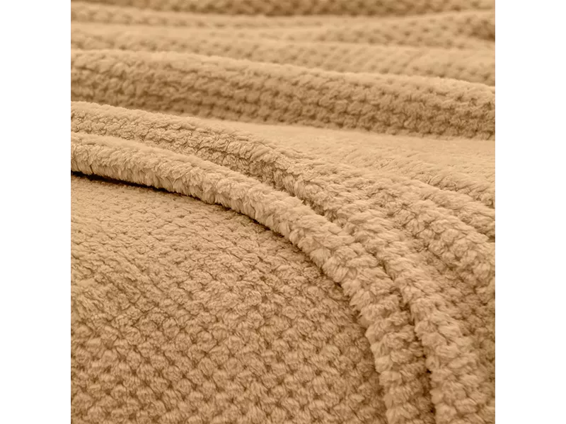 LINO Κουβέρτα Υπέρδιπλη (220x240) Fleece Napnest Beige