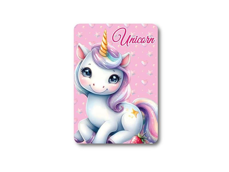 Κουβέρτα Fleece Unicorn 56 100X140 Pink 100% Polyester