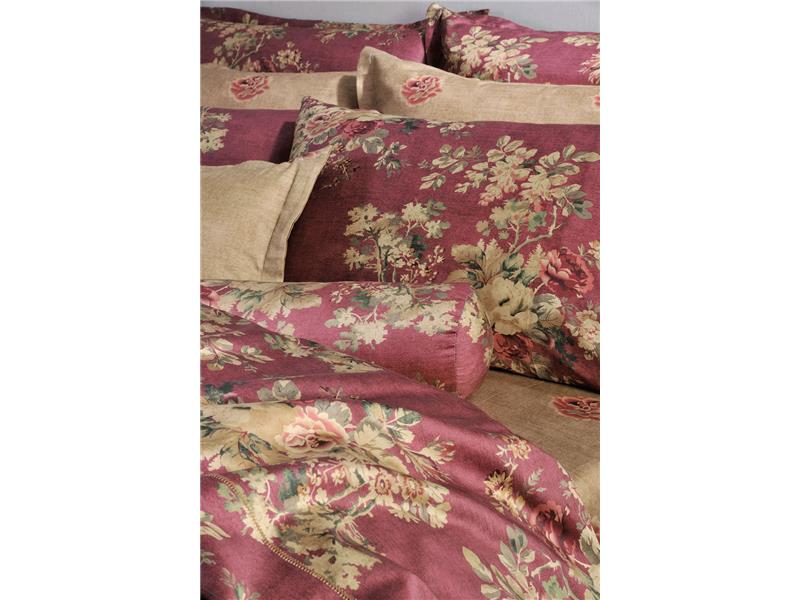 Σετ Παπλωματοθήκη Down Town  S-886 English Flower Red