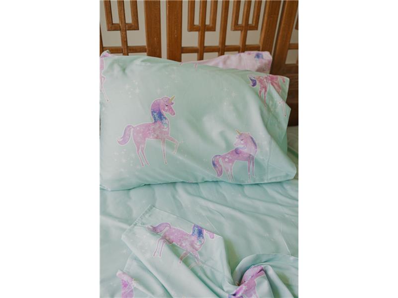 Σετ Σεντόνια Ημίδιπλα Down Town 881 Unicorn Aqua