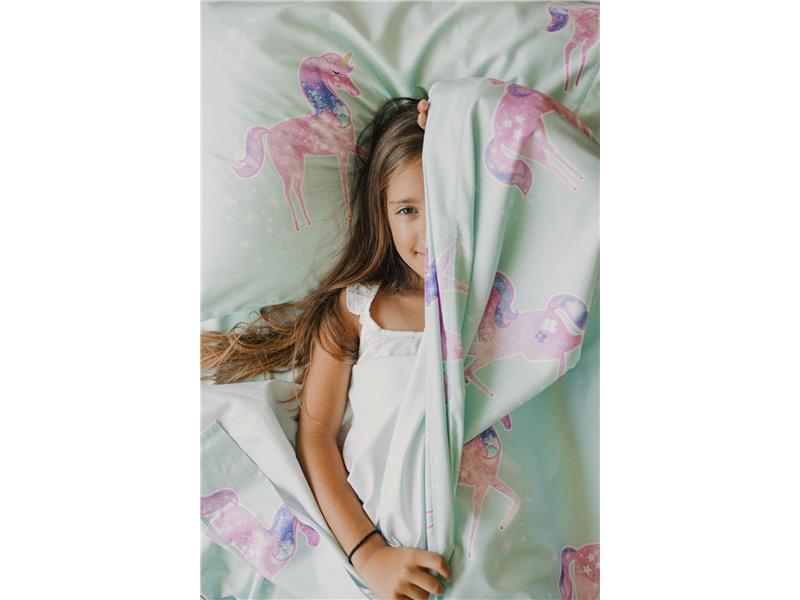 Σετ Σεντόνια Ημίδιπλα Down Town 881 Unicorn Aqua